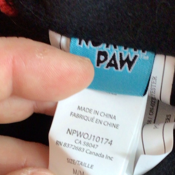 North Paw Red Fur Hooded Dog Winter Coat Jacket Choose Size - Picture 9 of 10